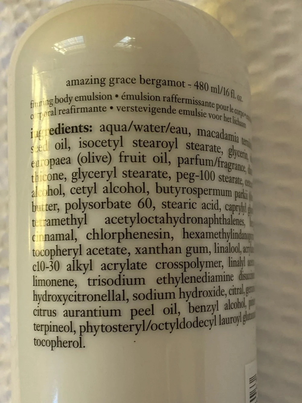 philosophy amazing grace bergamot Firming Body Emulsion - White